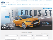 Tablet Screenshot of fordquintanaroo.mx